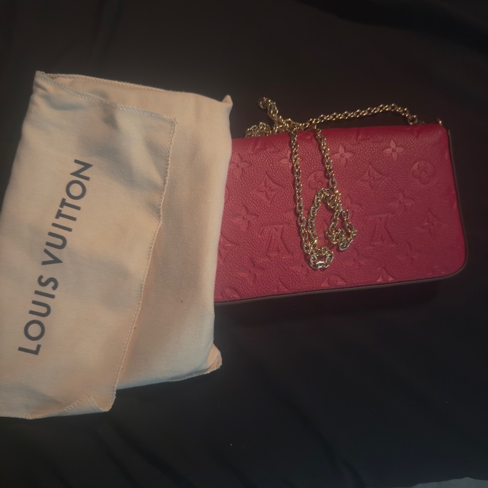 Louis Vuitton Red Chain Bag